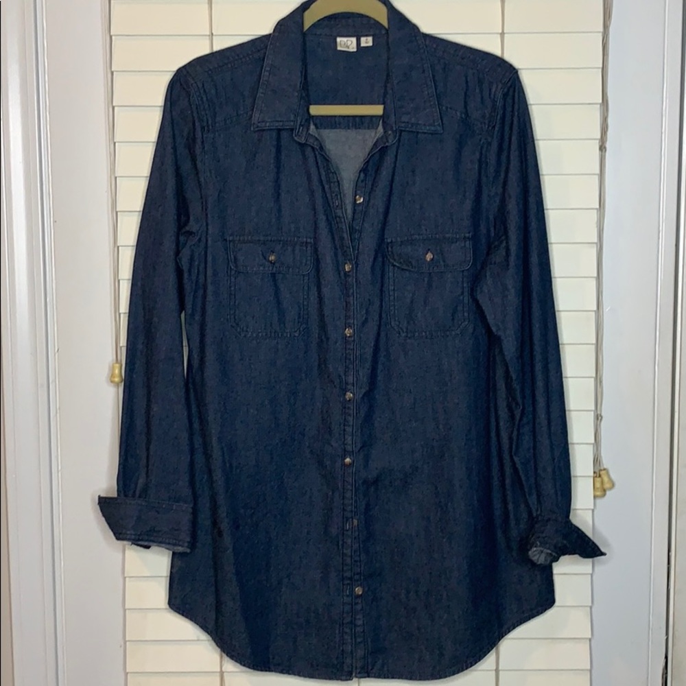 BP denim button down blouse EUC | Size XL